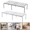 1PC Plastic Table Stackable Sliding Rack Cabinets Kitchen Shelf Retractable Multifunctional Space Saving Expandable Home 2 Colors