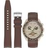 20mm Watch Band Silicone Strap for Omega X Swatch MoonSwatch Watch Strap Omega and Swatch Band Rubber Band for Omega Speedmaster Seiko SEIKO 20mm