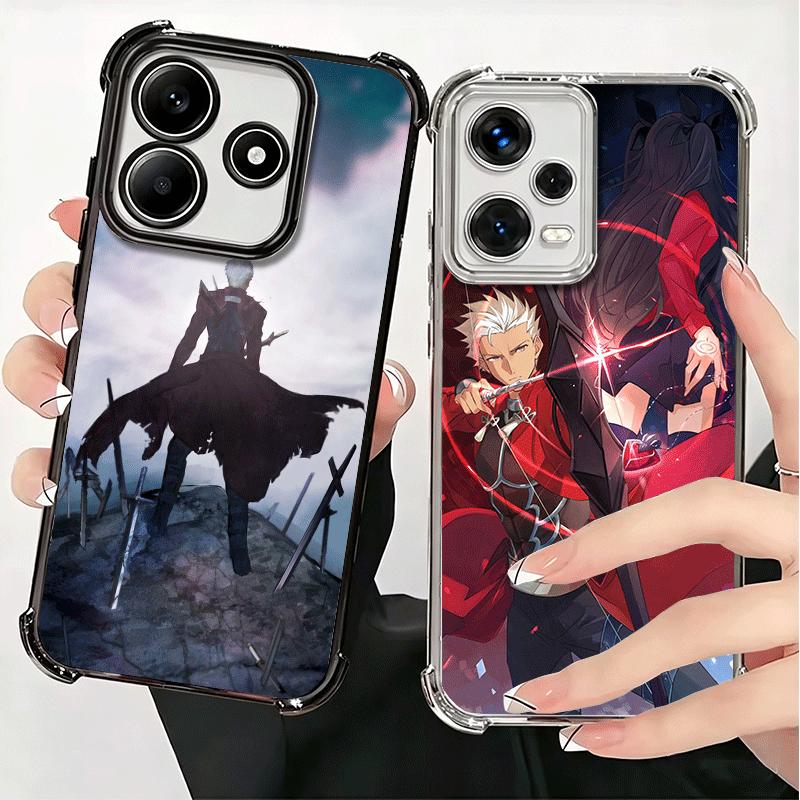 Чехол для телефона с покрытием Арчер из Fate Zero Stay Night для Xiaomi Redmi Note 14 15 Pro Plus 13 12 11 11S 11T 10 9S 9 5G Противоударный Airaba