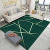 Геометрический ковер в современном стиле, декор для гостиной, зеленые ковры, диван, чайный столик, прикроватный коврик для ног, коврик для спальни, нескользящий, моющийся