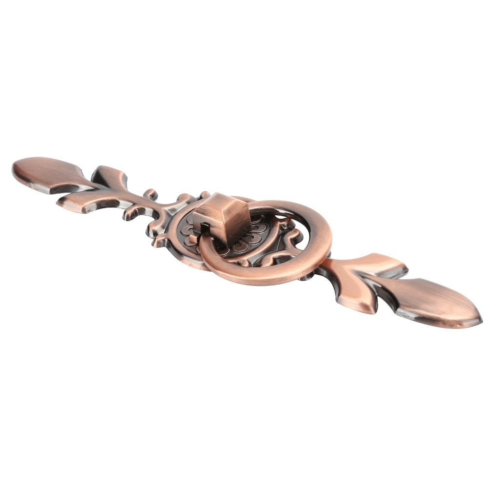 2pcs Zinc Alloy Ring Pull Handles Antique Bronze Drawer Handles Cabinet Knobs Dresser Closet