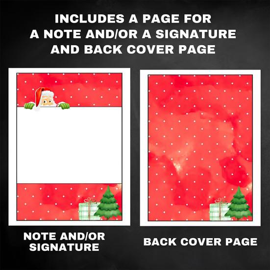 Рождественская книга подарочных карт Красочный уникальный органайзер для подарочных карт Праздничное украшение для вечеринки Праздничный сюрприз для семьи друзей