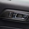 Airspeed Carbon Fiber Door Inner Handles Door Bowl Decorative for Ford Mustang Car Stickers Car-Styling 2015 2016