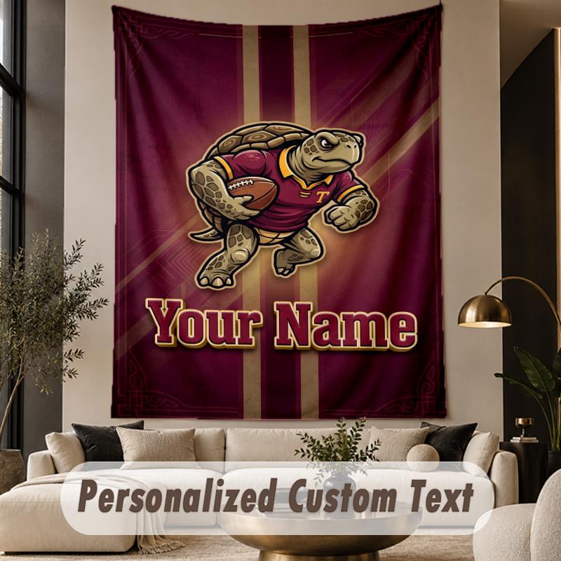 Custom Text Tapestry Queensland Maroons Print Wall Tapestry Indoor Living Room Wall Decor