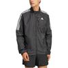 adidas Куртка рабочая с длинным рукавом Own The Run 3-Stripes, удобная, мужская, черная, JD2322