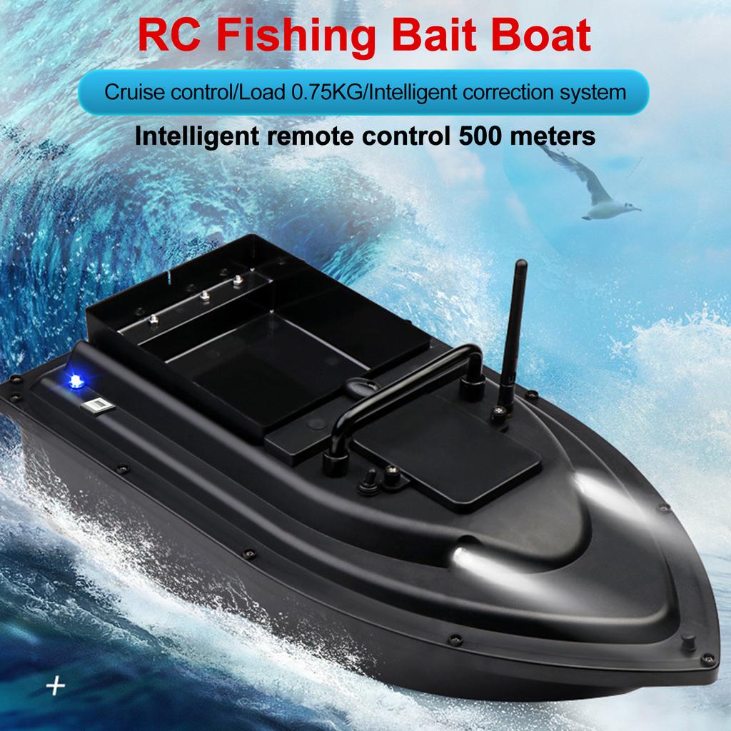 RC лодка для рыбалки с приманкой RC лодка эхолот 0,75 кг загрузка 500 м пульт дистанционного управления двойной мотор ночник