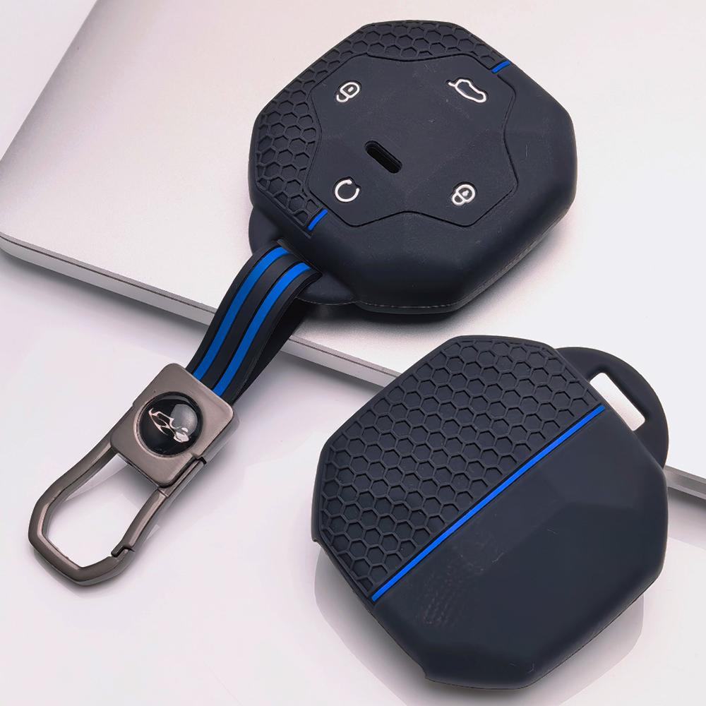Чехол-брелок для ключей для Jetour Shanhai T2 L9 T3 Traveler Dashing Поверхность устойчива к царапинам Ударопрочная конструкция Мягкая текстура для удобного захвата Простой в установке Дизайн