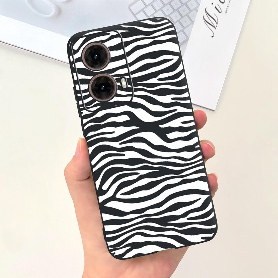 For Motorola Moto G85 Funda Coque 2025 Women New Fashion Pattern Soft Luxury Liquid Silicone Bumper Shell Slim Phone Case Cover