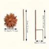 Rust-Resistant Flower Garden Stake Rustic Lawn Ornament Forest Style Flower Decoration  Patio
