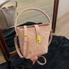 Cute Cartoon Embossed Handbag Women's 2025 New Trend Bucket Bag Fashion Girl Shoulder Crossbody