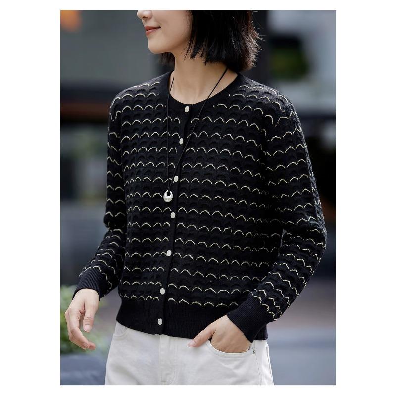Women S Wool Cardigan Regular Fit Long Sleeve Casual Autumn Winter Outerwear