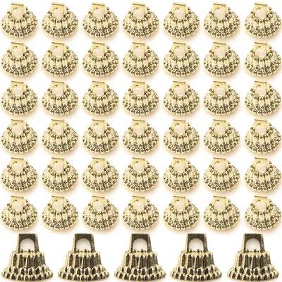1Set Christmas Ball Caps Pendant End Covers Miniature Plastic Tree Hanging DIY Xmas Decorative Ornaments Holder