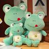 Lovely Long Leg Frog Plush Toys Cute Smile Frog Plushie Pillow Stuffed Soft Animal Toy for Children Kids Birthday Christmas Gift
