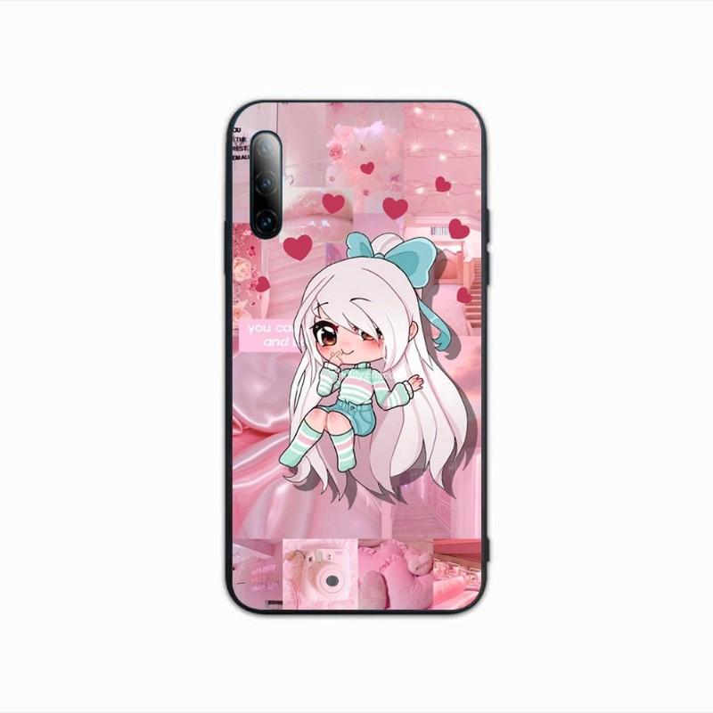 Cute Gacha Life Phone Case For Samsung A91 A81 A73 A72 A71 A30S A20 A12 A13 A52 A53 4G 5G Soft Black Phone Cover