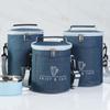 Oxford Cylinder Insulated Lunch Box Bag Aluminum Foil Thermal Bag  Office School Outdoor