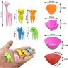Children Snackc Food Fruit Forks Lunch Accessories Party Decor Cute Mini Animal Cartoon Food Picks Lunch Box Divider