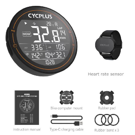 CYCPLUS M2 Bike Computer IPX6 Waterproof Smart Wireless Speedometer BLE 4.0 ANT+ Odometer GPS Cycling Bike Accessories2