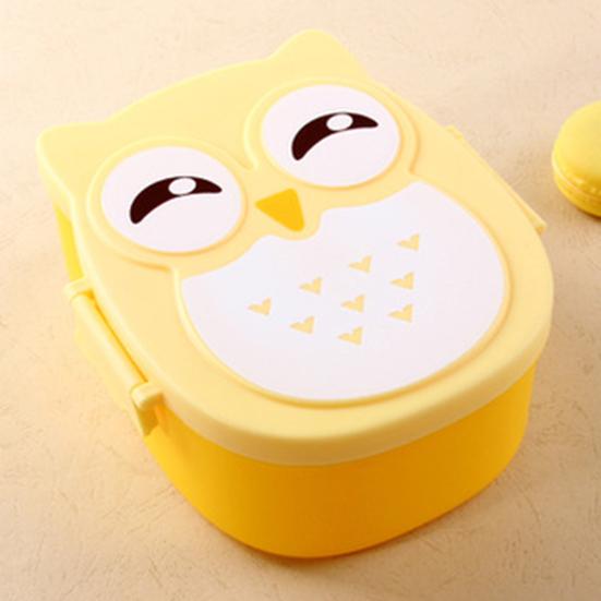 Студенческий детский однослойный контейнер для хранения продуктов с совой, ланч-бокс для бенто