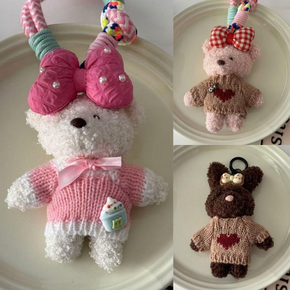 Милый мультяшный кролик кулон мягкий чучела животных брелок для женщин леди девушка