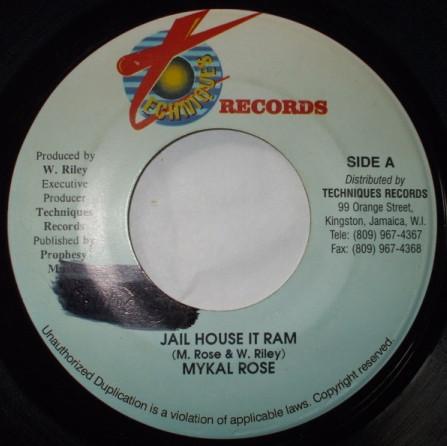 7inch Record MICHAEL ROSE Jail House It Ram NONE Techniques Jamaica Reggae Ska Dub Used