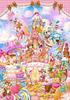 Tenyo [Made In Japan] 300-piece Jigsaw Puzzle Disney Mickey's Sweet Kingdom (30.5x43cm) D-300-053 with Glue, Spatula and Service Card