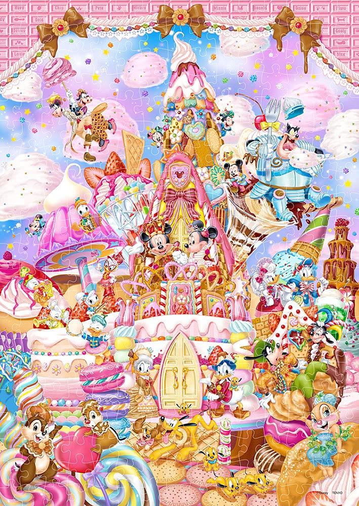 Tenyo In Jigsaw Puzzle Disney Sweet Kingdom Includes and Service Card (Tenyo) [Made Japan] 300-Piece Mickey's (30.5x43cm) D-300-053, Glue, Spatula,