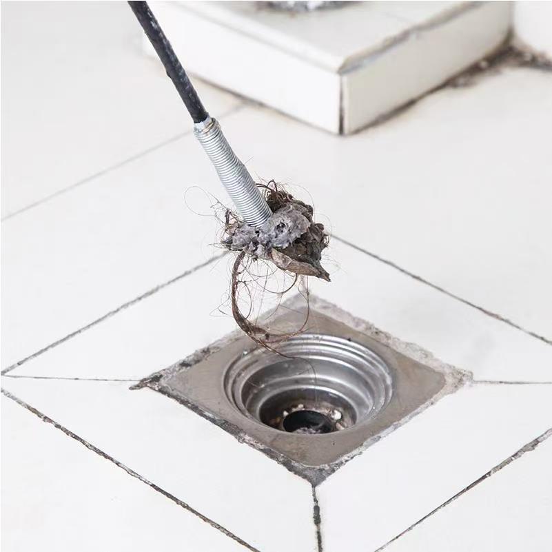 60/160cm Drain Cleaner Plumbers Snake Spring Pipe Unblocker Tool Dredge Tools Sink Sewer Toilet Cleaner Bathroom Accessories