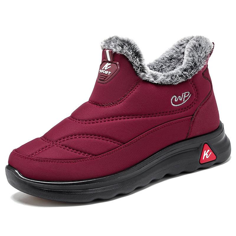 Зимние мужские повседневные кроссовки для ходьбы, дышащая обувь для пар, плюшевая теплая модная хлопковая обувь для мужчин