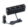 SEIWA Car Cigarette Lighter Socket Cord Plug Compatible with 7A Approximately 1m Splitter, 4-Socket Extension, Type, F317, Pull-Out Prevention,
