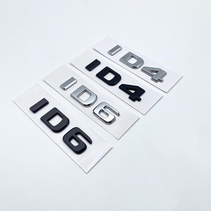 3D плоские буквы ABS эмблема GTX GTC ID4 ID6 для Volkswagen автомобиля задняя дверь крышка багажника заводская табличка значок логотип наклейка хром