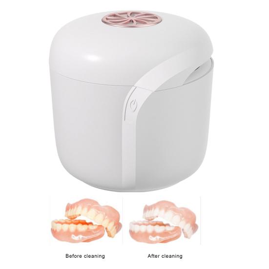 Ультразвуковой очиститель фиксаторов 45 кГц 180 мл портативный протез брекеты каппа выравниватель УФ-очиститель домашняя машина для чистки вставных зубов