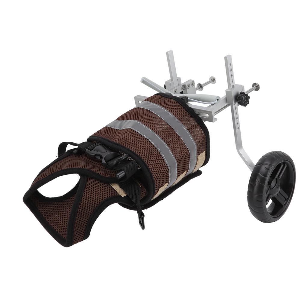 Инвалидная коляска для собак, легкая, 2 колеса, регулируемая, со светоотражающими полосами на задних ногах