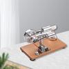 Stirling Engine Kit Electricity Generator Hot Air Motor Model with LED Light Flywheel Design