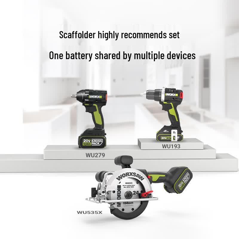 Worx 20V Бесщеточный Аккумуляторный Гайковерт WU279 Вилка CN (адаптер в комплекте)