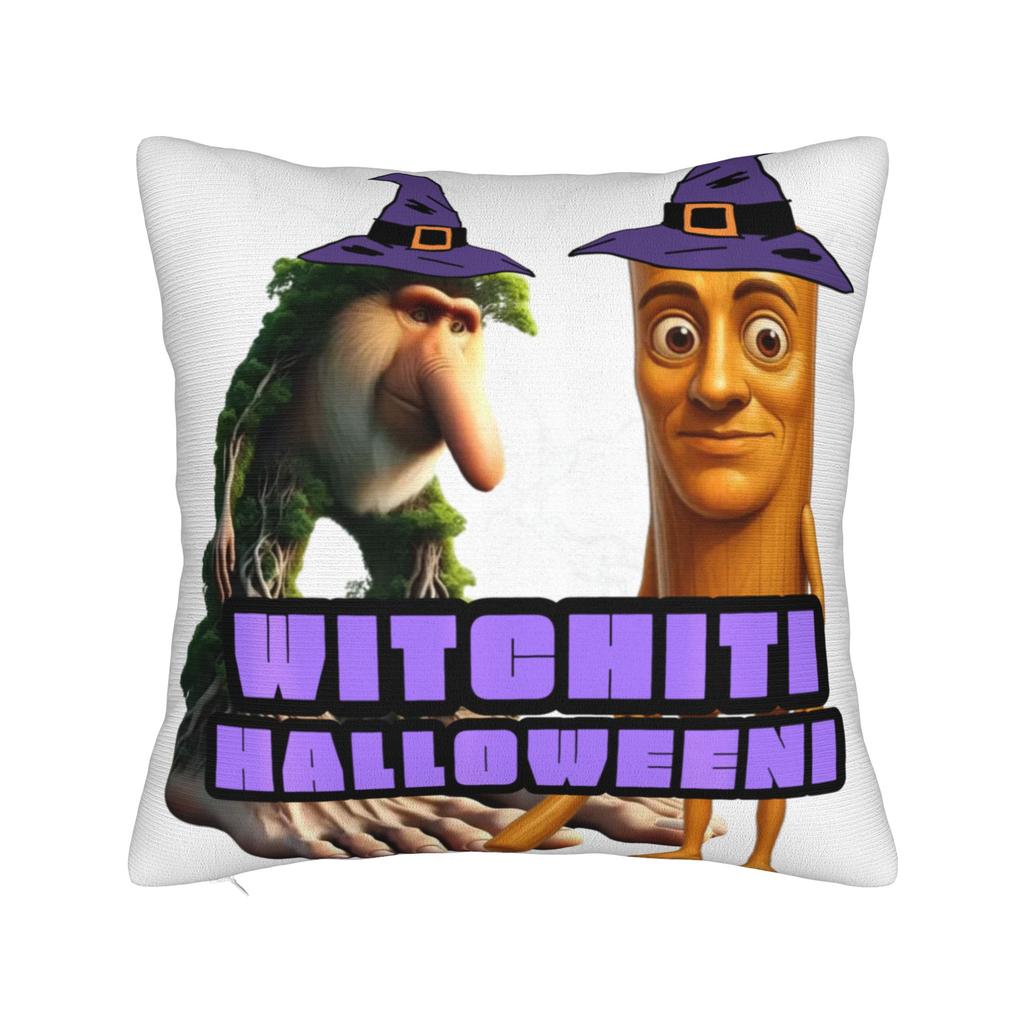 Funny Tung Tung Tung Sahur Italian Brainrot Meme Pillow Cover Comfy Cushion Cover Funny Pillow Case For Wedding Party Home Decor