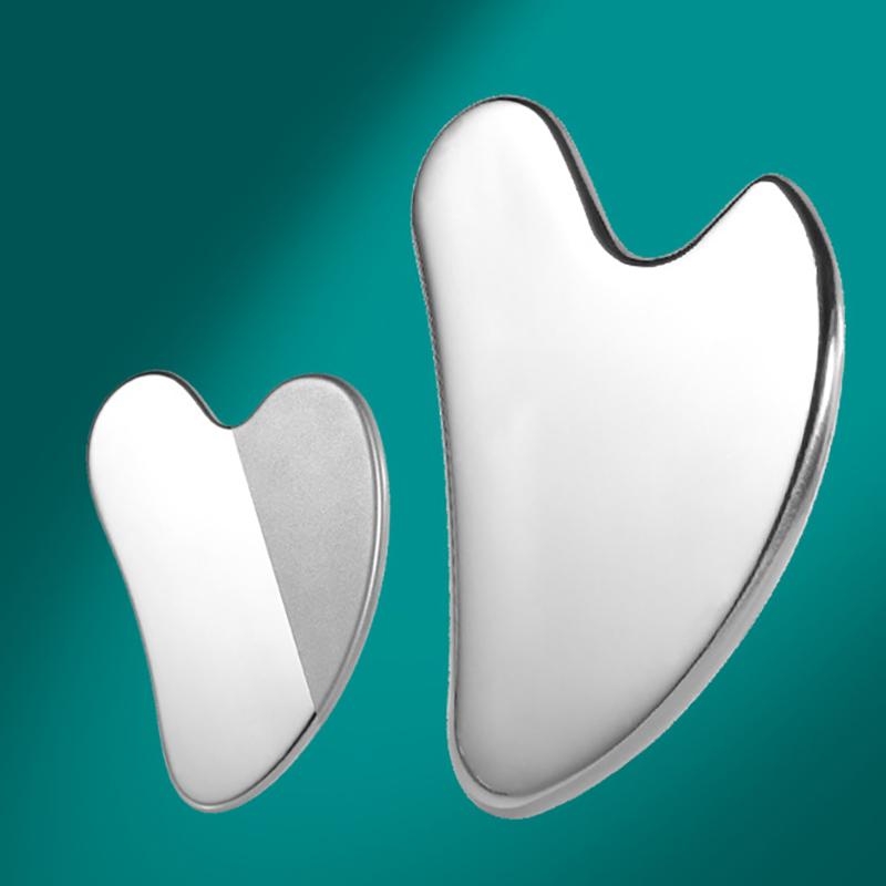 1 шт., скребок из нержавеющей стали для очищения волосяных фолликулов от черных точек, скребок Гуа Ша, массажер для ухода за кожей лица, массажер для лица