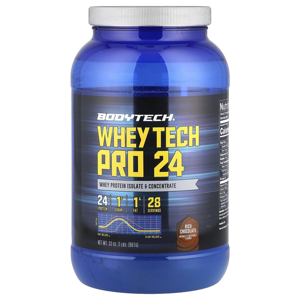 Whey Tech Pro 24, Rich Chocolate, 907G (2Lbs)