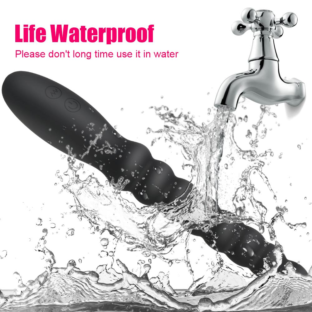 Секс-инструменты для пар, секс-игрушки унисекс для женщин и мужчин, анальная пробка, 10-скоростные вибраторы с двумя моторами, перезаряжаемый силиконовый анальный дилдо
