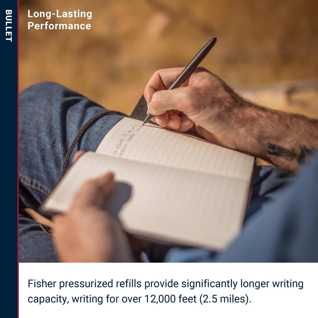 Шариковая ручка Fisher Bullet Черная EF-400B