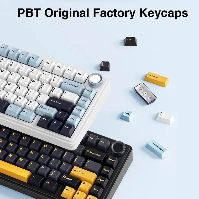 AULA F75 Customized USB 2.4GHz Wireless Three-Mode Mechanical Keyboard PBT Hot Plug Full Key Projection Customizable Gasket New