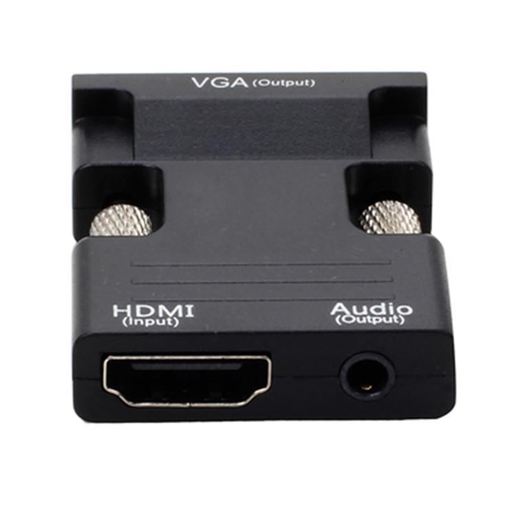 Кабель-конвертер HDMI в VGA с аудио - Адаптер HDMI (мама) в VGA (папа)
