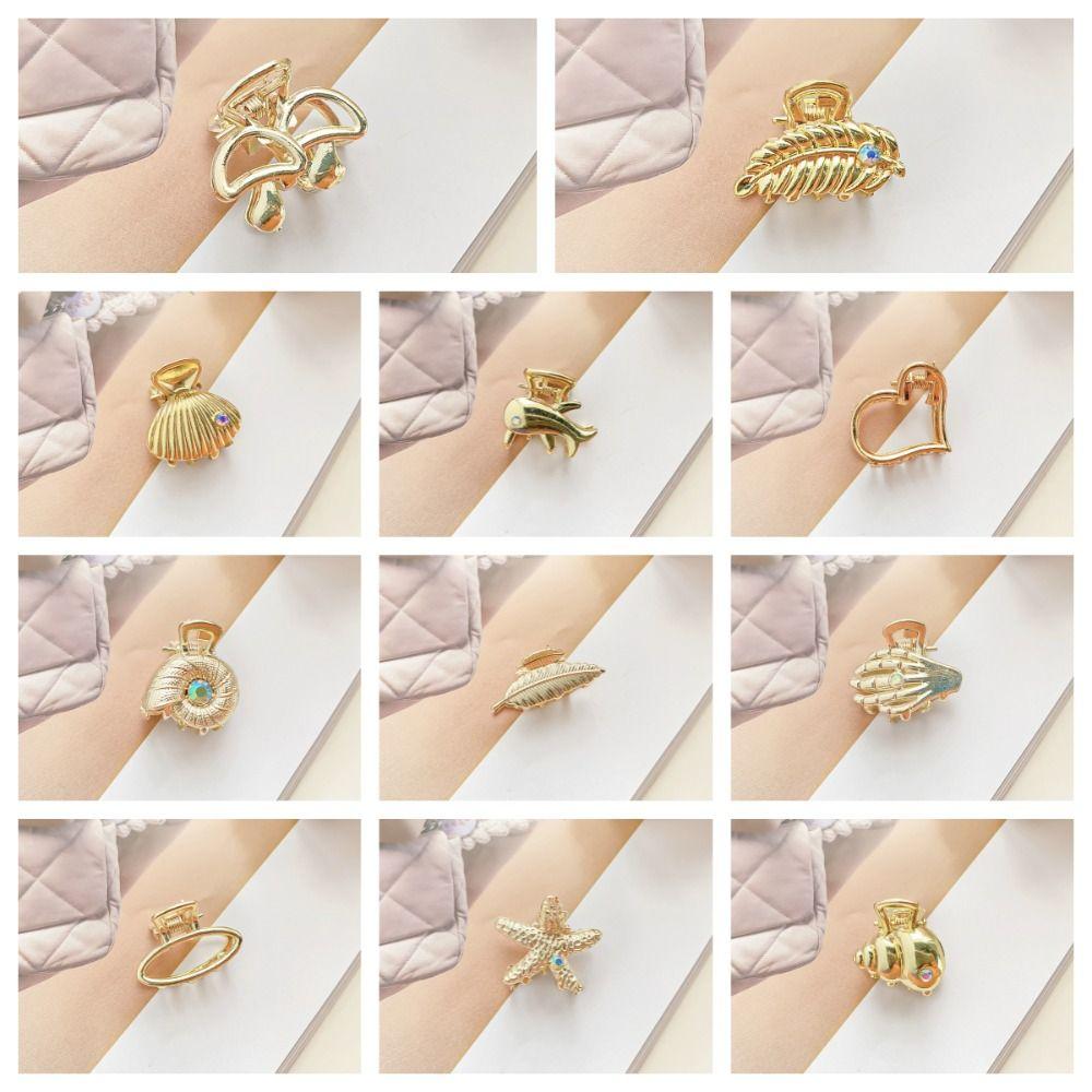 Hair Accessories Starfish Hair Claw Metal Mini Hair Claw Small Shell Hair Crab Clip Headdress