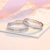 Кольца для пар, классические модели, простая модная регулируемая пара колец, подарок на день Святого Валентина для подруги