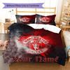 Manchester United F Custom Name Pattern Bedding,Quilt Set Quilt Cover Pillowcase Home Birthday Gift(1 * duvet cover + 2 * pillowcase, without core)