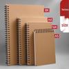 Скетчбук формата А4 на спирали: Толстый твердый переплет для студентов-художников, для быстрых набросков, пустые страницы для начальной школы.