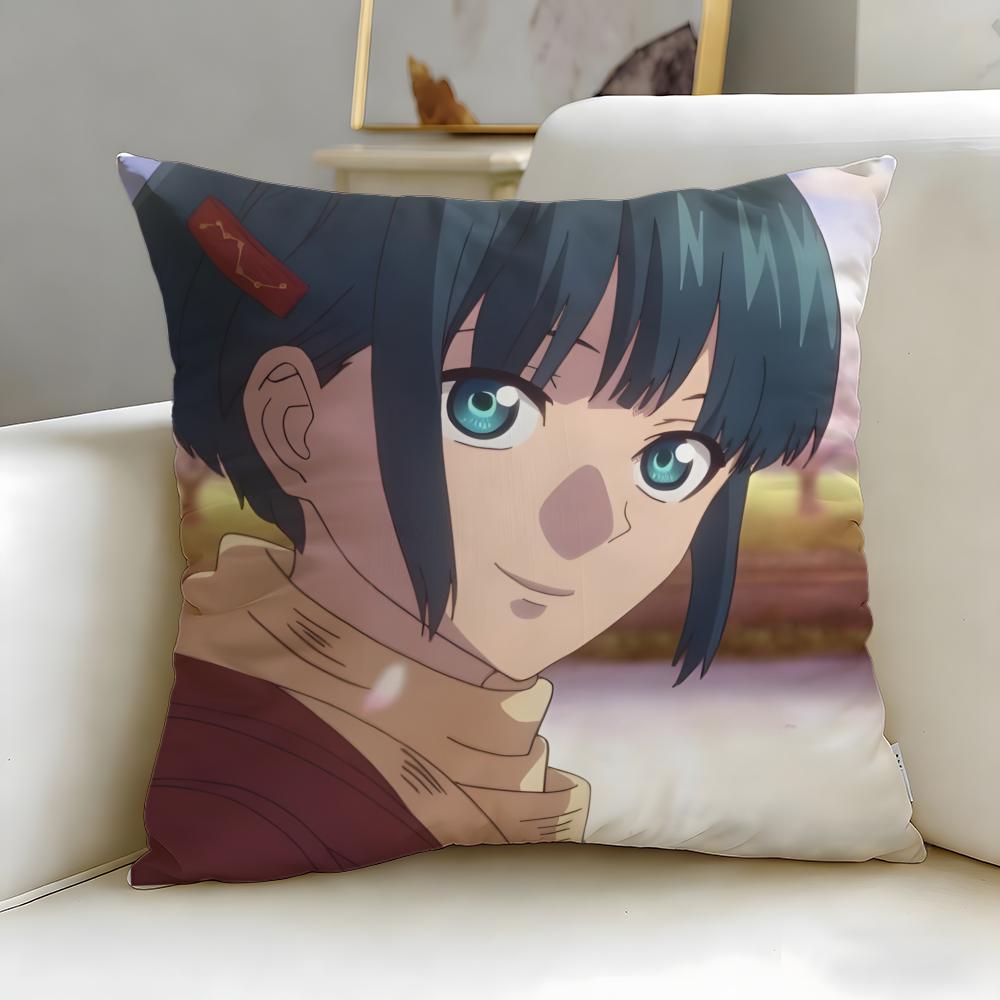Malevolent Spirits Mononogatari Cushion Cover Soft EasyWash Pillow Case Versatile for Couch Bed Travel and Office