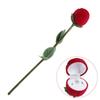 1Pcs Portable 3D Red Rose Jewelry Box Wedding Ring Gift Case Earrings Storage Display Holder Gift Boxes For Earring Rings