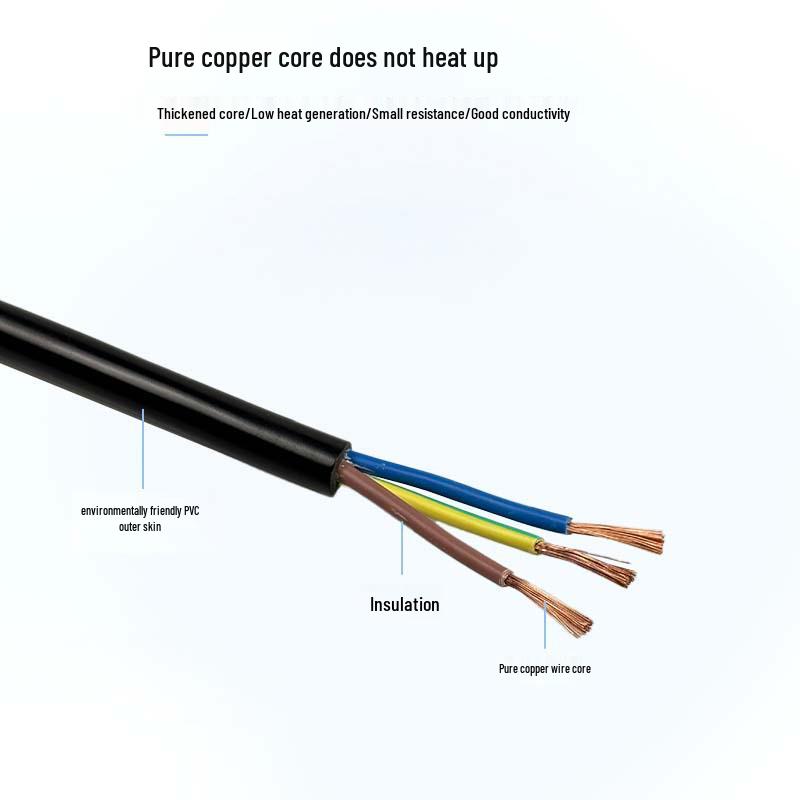 Pure Copper C13 + C14 Power Cord - Multi-Specification for Various Appliances