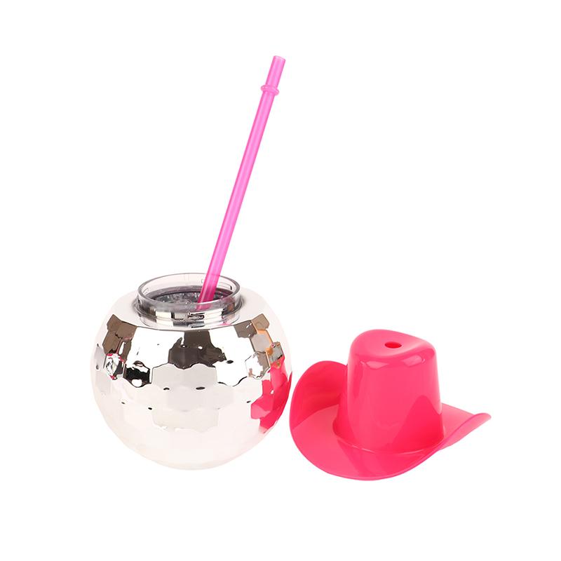 600 мл уникальные чашки для диско-шара, ковбойская чашка для диско-шара с соломкой, коктейльная чашка