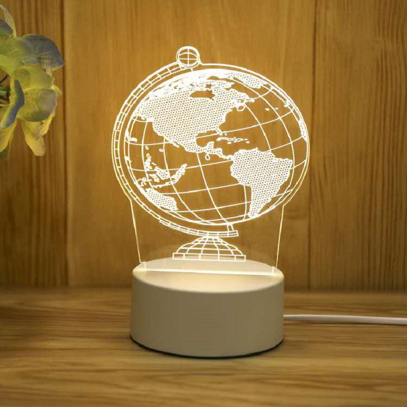 Creative 3D Cartoon Table Lamp – Children's Day Gift, USB Bedside Night Light